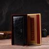 Unusual Women's Wallet Made of Genuine Textured Leather CANPELLINI 21834 Black