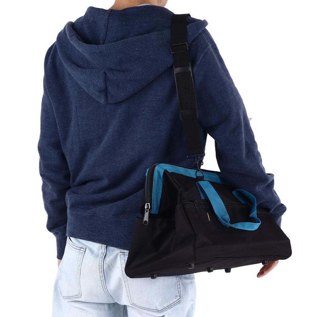 Hand Tool Bag Wide Mouth   Storage Packet with Shoulder Strap for Electrician Carpenters