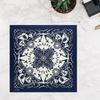 Bandana Stampa 55x55cm Bandane Fiori Western Sciarpa da Collo alla Moda Foulard per Capelli Street Dance Copricapo Hiphop