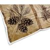 Rustic Cabin Throw Blankets, Farmhouse Country Antique Bear Moose Forest Vintage Wood Cozy Warm Bed Couch Blanket, Hunting Camping White Fleece