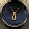 Fred Horseshoe & Figure Eight Diamond Pendant Necklace for Couples