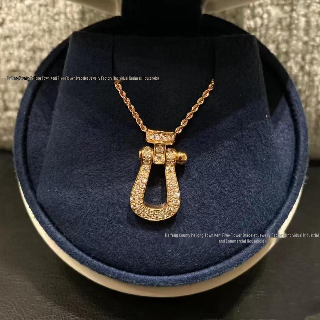 Fred Horseshoe & Figure Eight Diamond Pendant Necklace for Couples