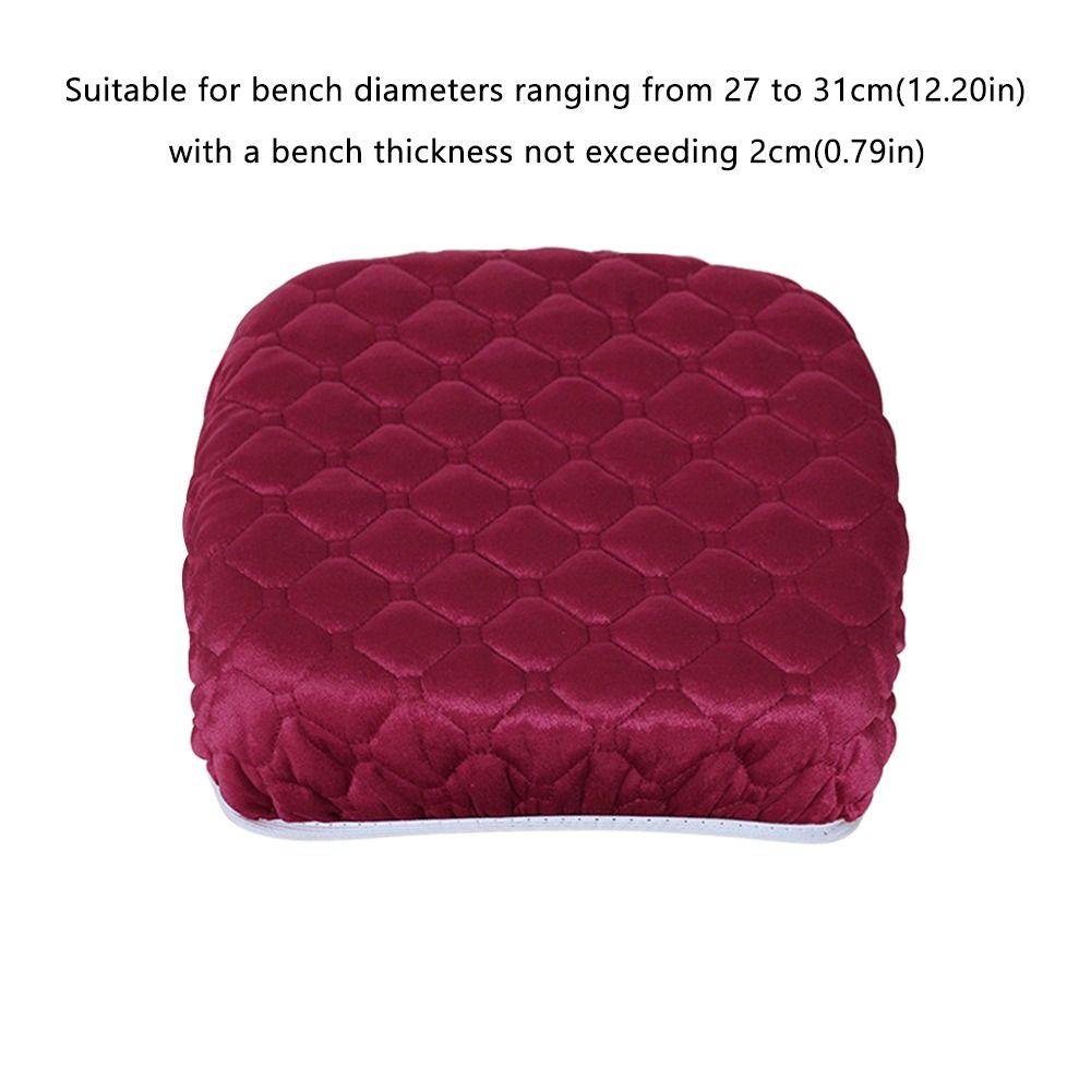 Thickening Square Stool Covers Elastic Chair Cover Linen Fabric Bar Counter Cover  Universal