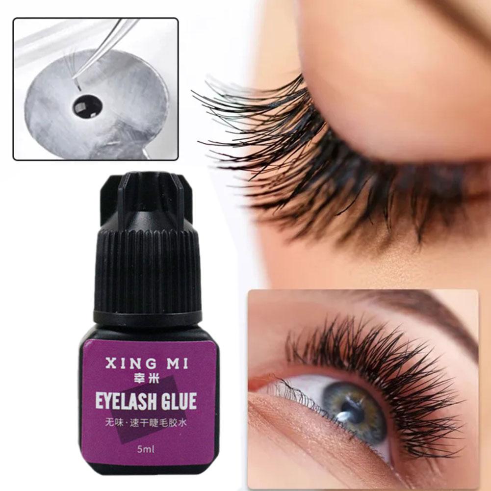 Waterproof Eyelashes Extension Glue Long-Lasting Grafting Lashes Glue Quick Drying Adhesive Glue No-Irritant Eyelash Makeup Tool