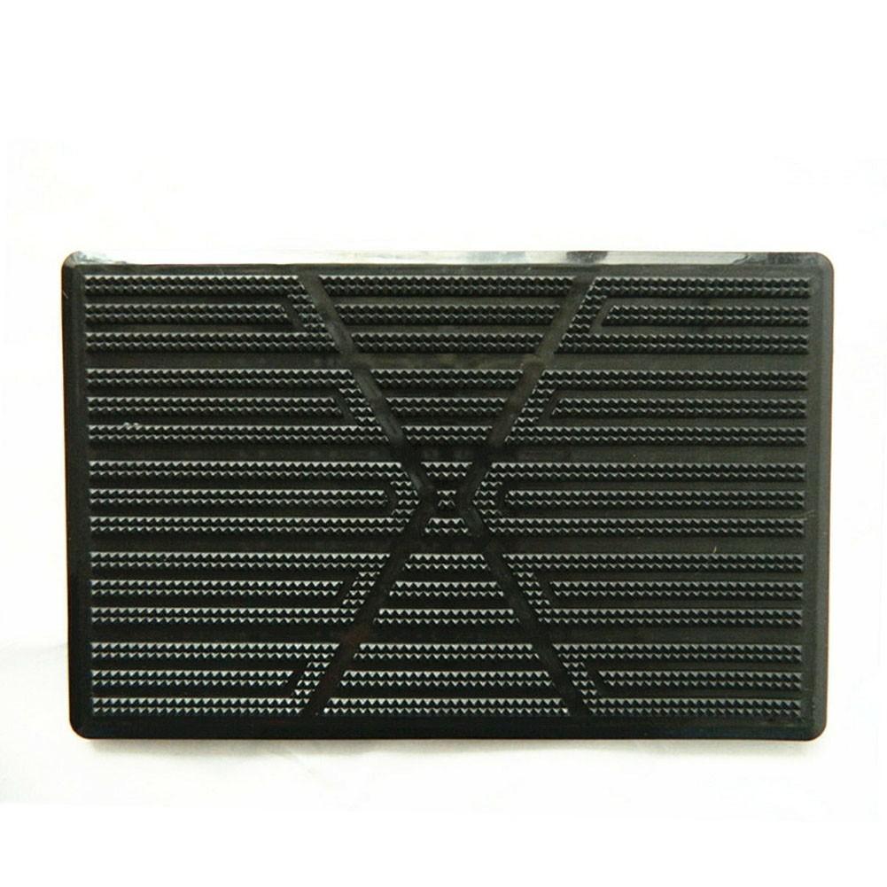Car Carpet Plate Floor Pad Heel Scuff Plate Foot Pedal Mat Non-slip Carpet Patch Cover Black PVC Car Accessories