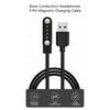 VAORLO 4 Pin 60CM Magnetic Charging Cable Suitable For New X7 Headset DGS10 Bone Conduction Bluetooth Sports Wwimming Headphones