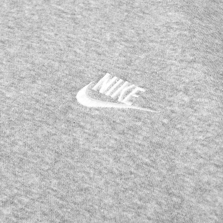 Nike hooded fleece sweatshirt unisex gray