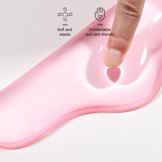 2 ks Sada gelových opěrek zápěstí Průhledná podložka pod zápěstí pro klávesnici s opěrkou zápěstí pro myš Ergonometrická podložka pro podporu zápěstí ruky pro počítačový notebook Kancelář Hraní