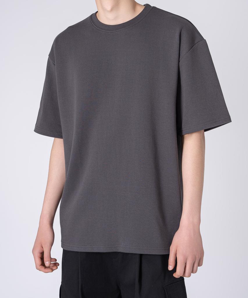 UNDEROFF Oversized Crew Neck Plain Short Sleeve T-Shirt White