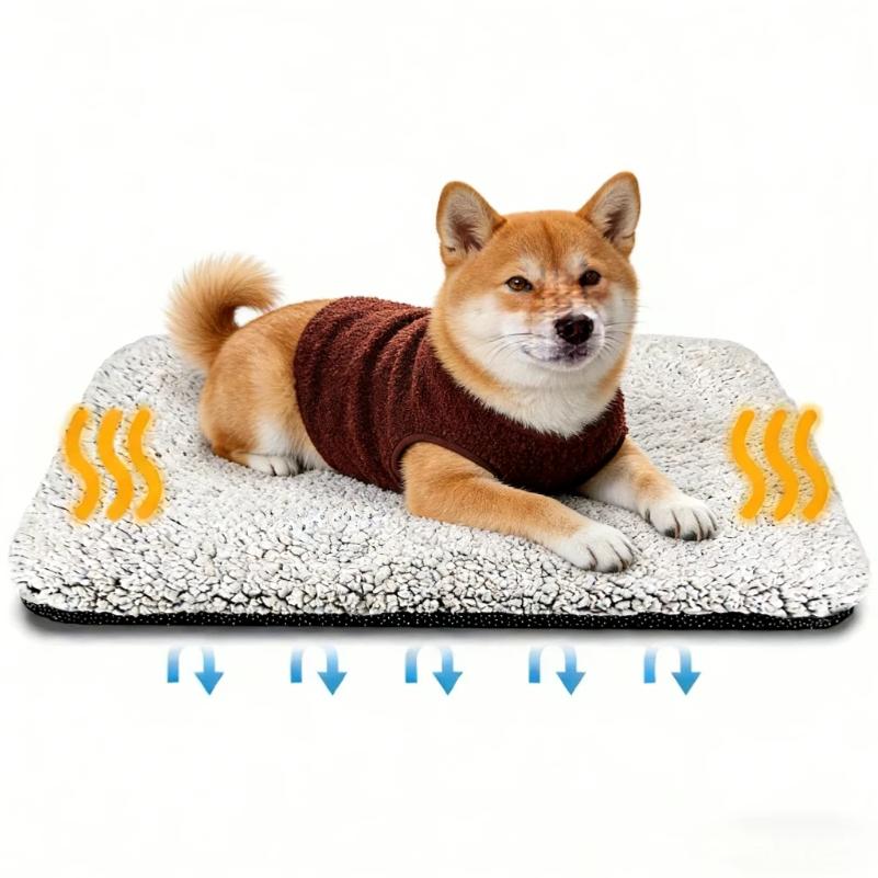 Thermal Self Warming Pet Pad Soft Fleece Warm Dog Cat Cushion Washable Non Slip Self Heating Puppy Bed Mat S M L Sizes Wholesale