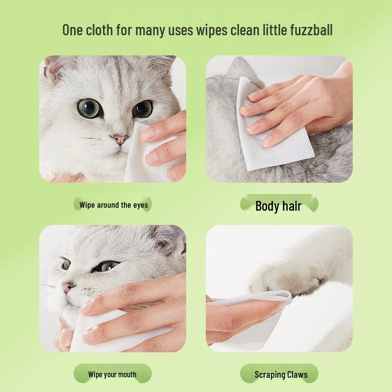 Augen- und Pfoten-Deo-Tücher ohne Ausspülen für Hunde und Katzen