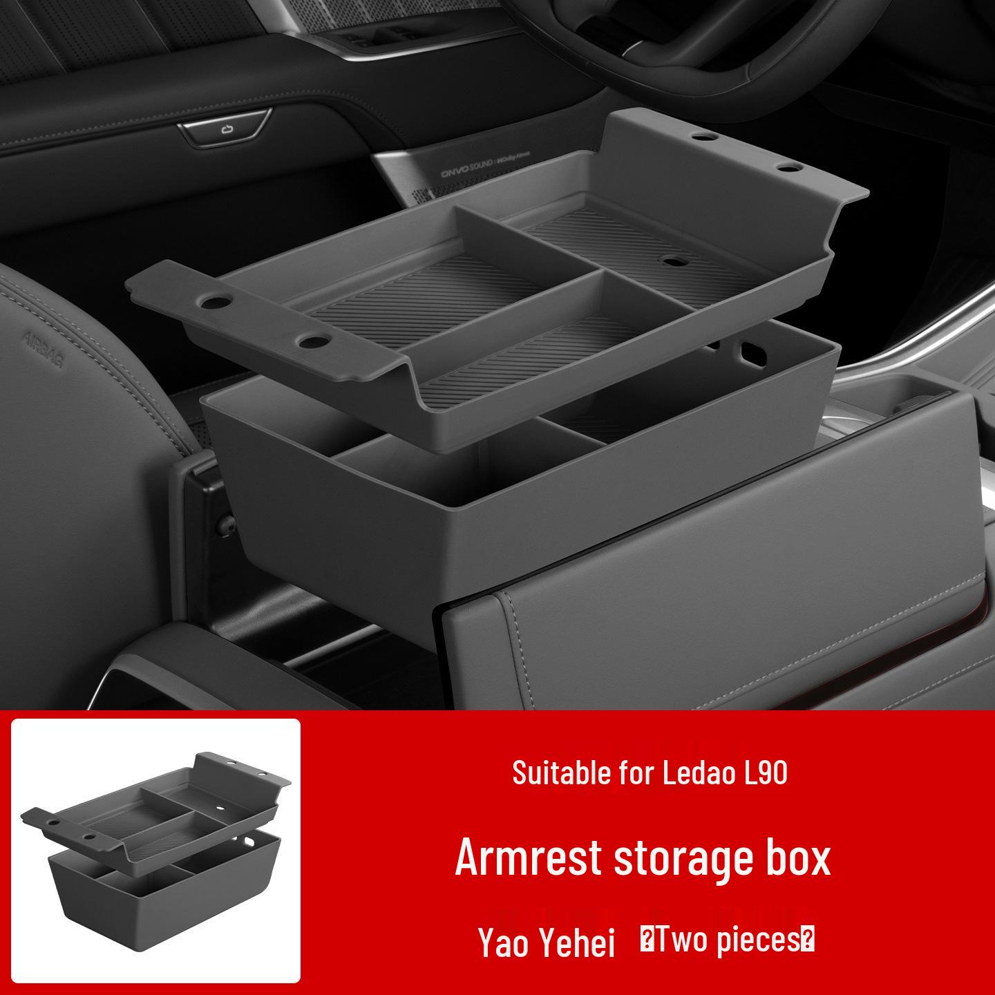 L90 Armrest Box Storage Organizer: Center Console Decorative Accessories for Car Interiors