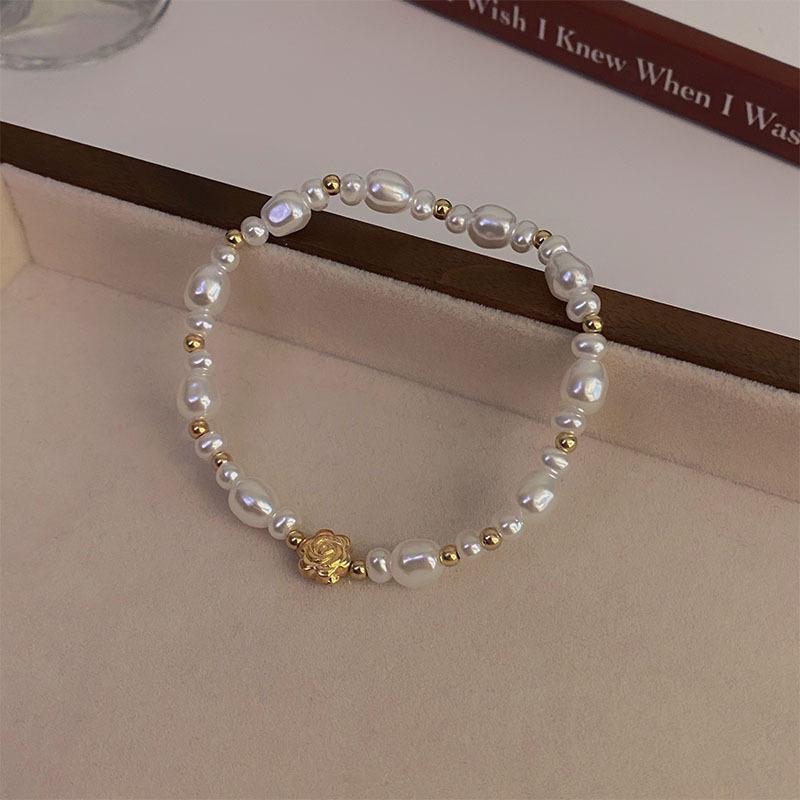 Mercury's French Retro Style Pearl Bracelet Light Luxury Niche Design High-end Exquisite Versatile Beaded Jewelry