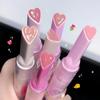 Jelly Lipstick Pen Love Heart Lipstick Mirror Watergloss Lip Glaze Moisturizing Sexy Lip Plumper Waterproof Lips Makeup