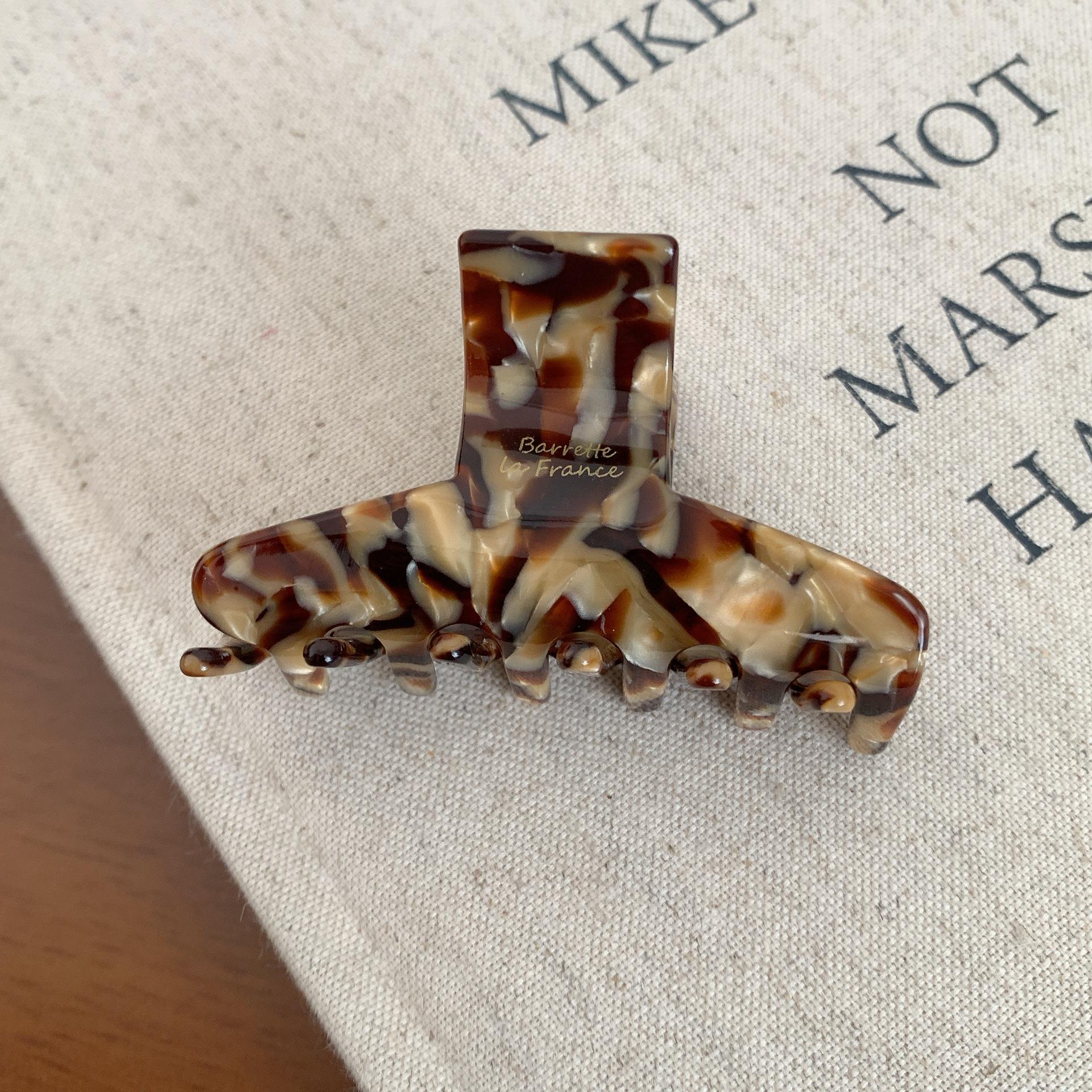 

Инс Ретро 6,5 см Маленькая Геометрическая Заколка для Волос Простая Ацетатная Заколка-Акула Для Женщин Девочек Hair Claws