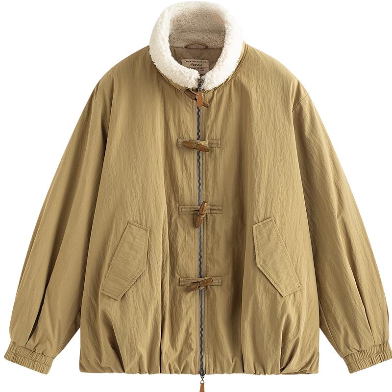 

INMAN Women s Padded Toggle Button Winter Coat M