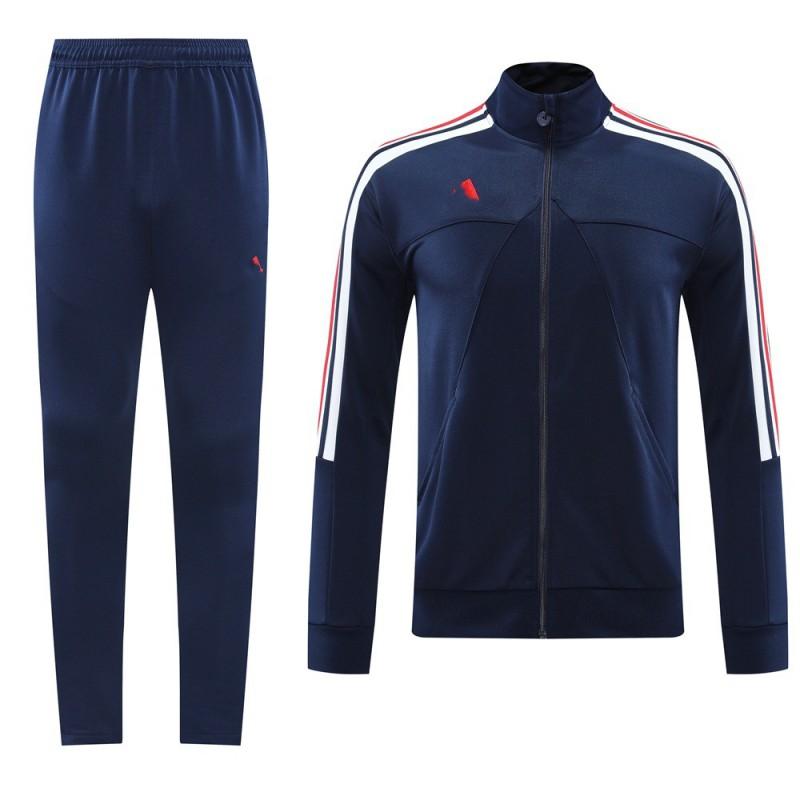 AJ Tracksuit Set Long Zip Football Training Suit No Team Men Women Sportswear