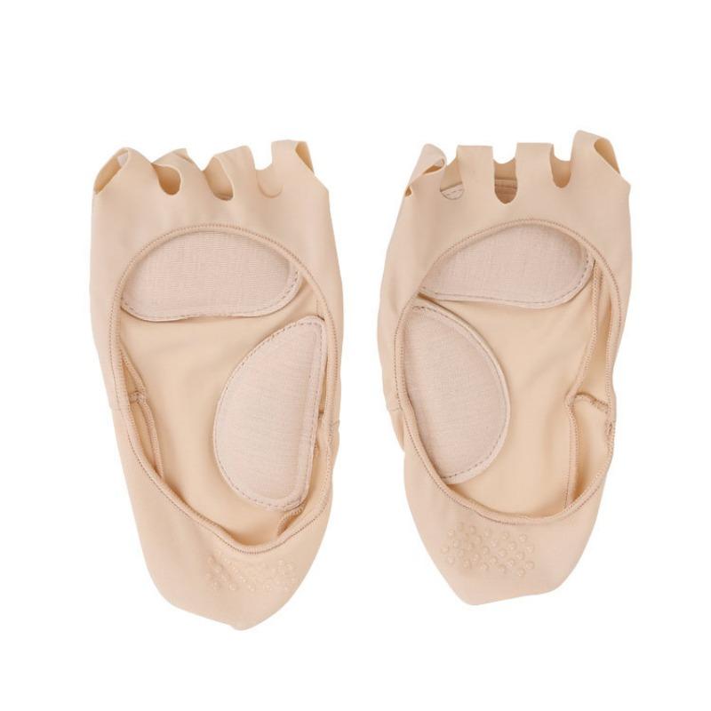 

Пятипалые носки-лодочки, Защита стопы от износа с открытым носком, Нескользящие и влагоотводящие тонкие женские носки-невидимки one size fits all