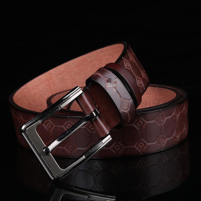 European & American Casual Men's PU Leather Pin Buckle Belt