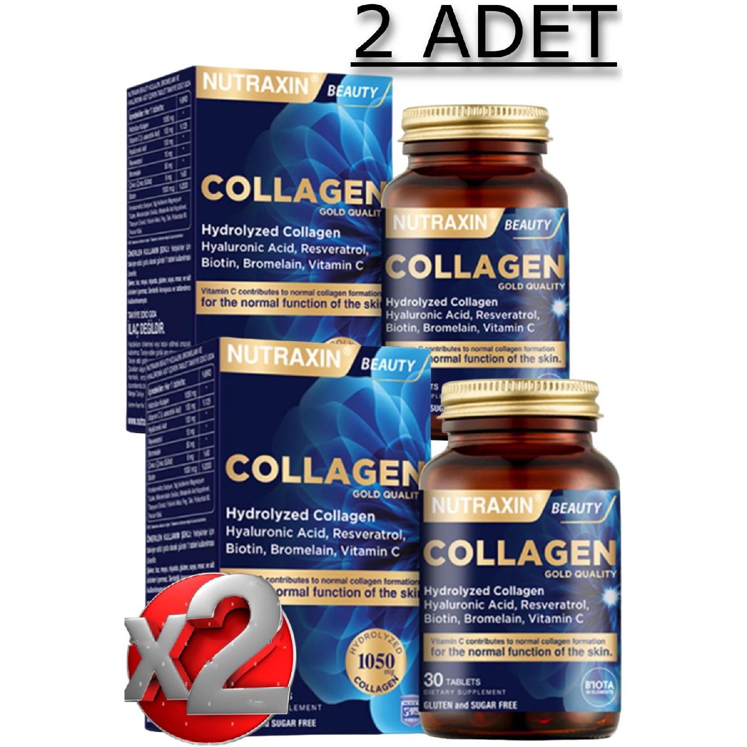 

2 Nutraxin Hydrolyzed Collagen 30 Tablets - (type1 -type3)