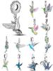 New Copper Hummingbird Swallow Pendant Bead Decoration Fit Original European Bracelet Diy Accessories Women Charm Jewelry