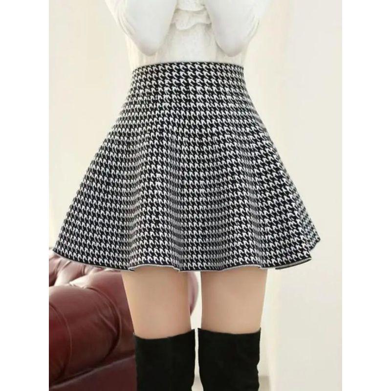 High Wasted Waist Wrapped Pleated Skirt High Waist Bag Waist Pleated Skirt