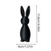1Pc Minimalist Black Rabbit Ornament, Nordic-Style Desktop Decoration, Modern Simple Decoration For Living Room, Entryway, And TV Cabinet, Suitable