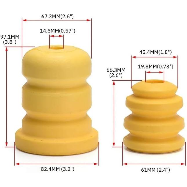 Front Rear Shock Absorber Bump Stop 15153958 15039397 For Cadlc For Chevl Escald Taho Avalanc Suburb Yuko 1500(2pcs Front)