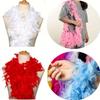 DIY Fluffy Rose Turkey Feather Boa 40G 60G 90G 2 Meter Chandelle Feathers Shawl Scarf for Carnival Party Dress Clothes Decoration