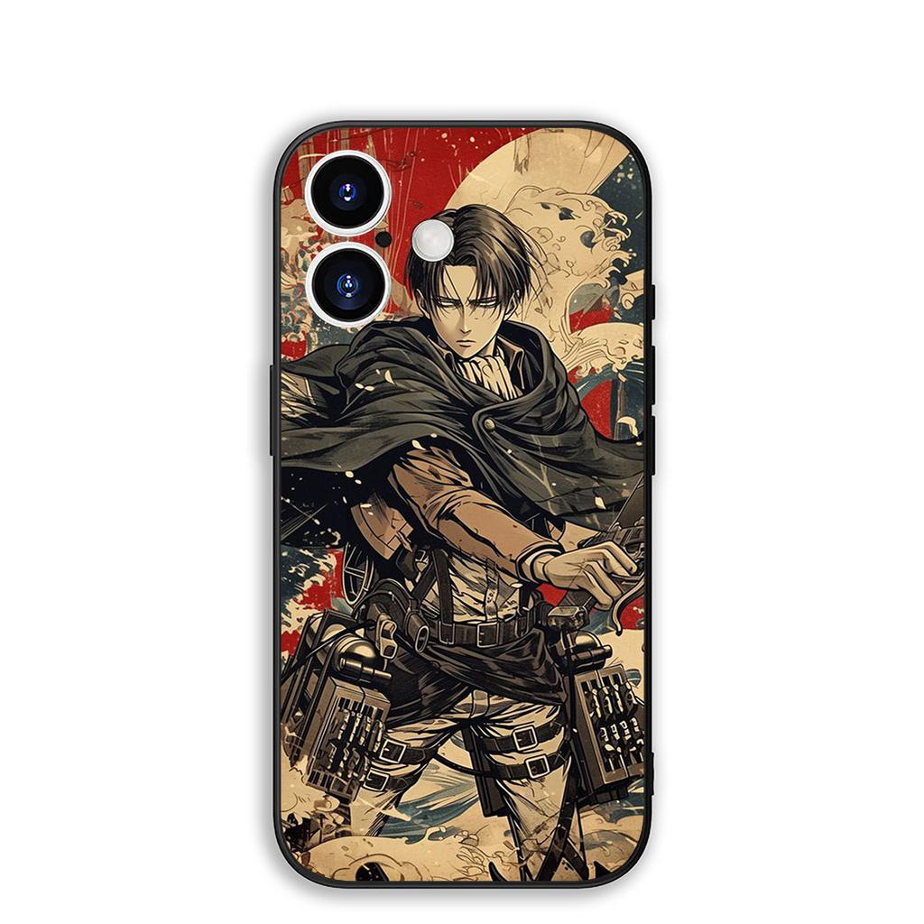for Motorola Moto G86 G57 G67 G24 G15 G54 Power G13 G14 G34 G35 G45 G53 G55 G75 G72 Case Attack Levi on titan Eren Jaeger anime