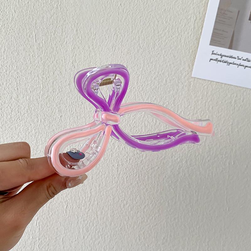 

Заколки для волос женские большие зажимы с бантиком в форме акулы, зажим в форме ножниц, шпилька-джокер, аксессуары для волос для девочек фиолетовый