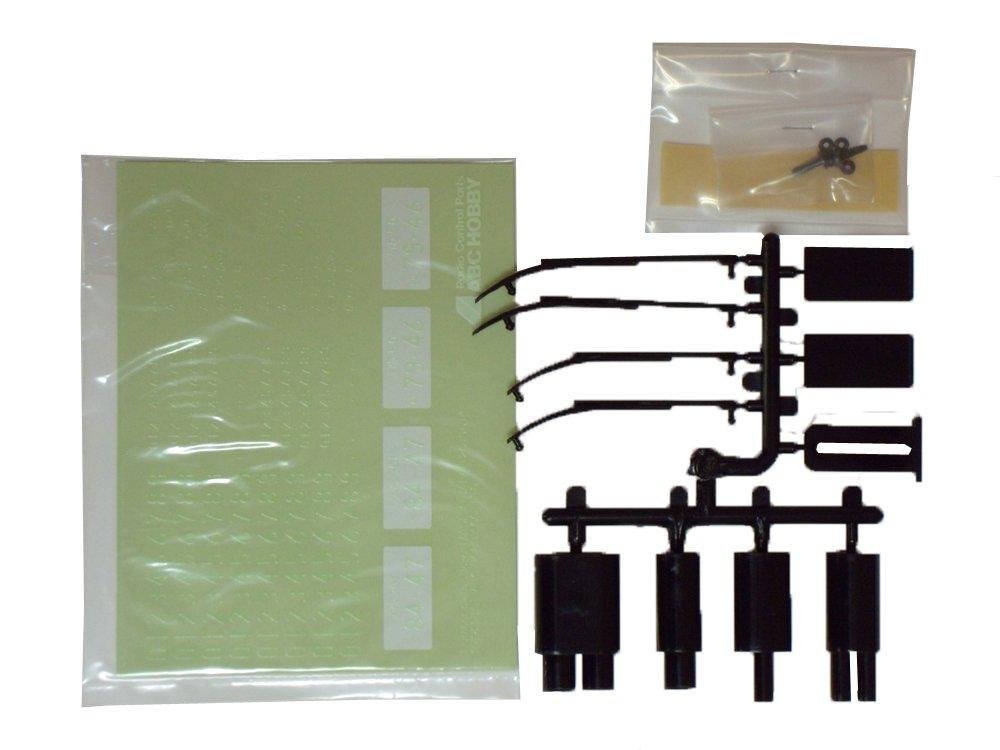 

ABC HOBBY Luminous License Plate Set (Black) 66221