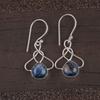 Sodalite Gemstone 925 Sterling Silver Handmade Earrings 1.50" For Mother's day EE-2-23