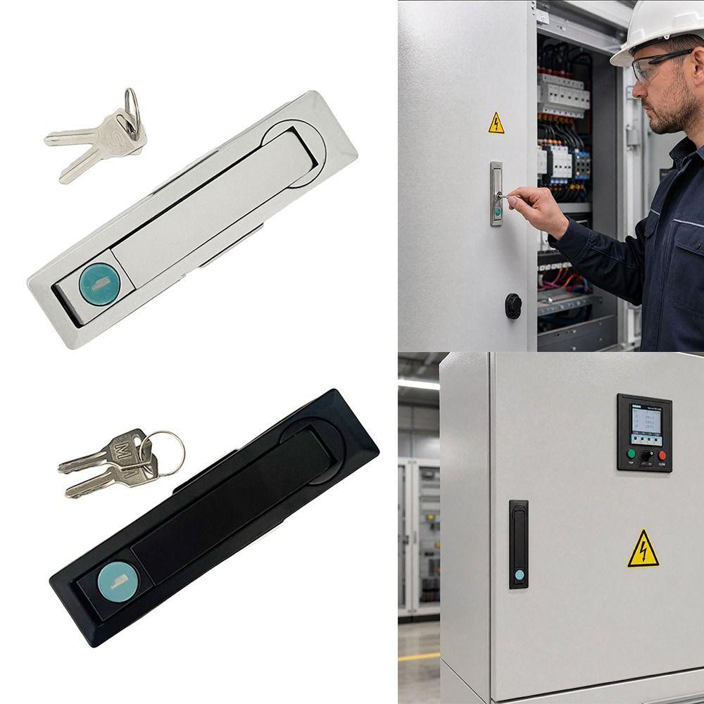 Chrome Finish Gate Lock Multi-purpose Distribution Box Lock Cabinet Door Lock Electrical Cabinet