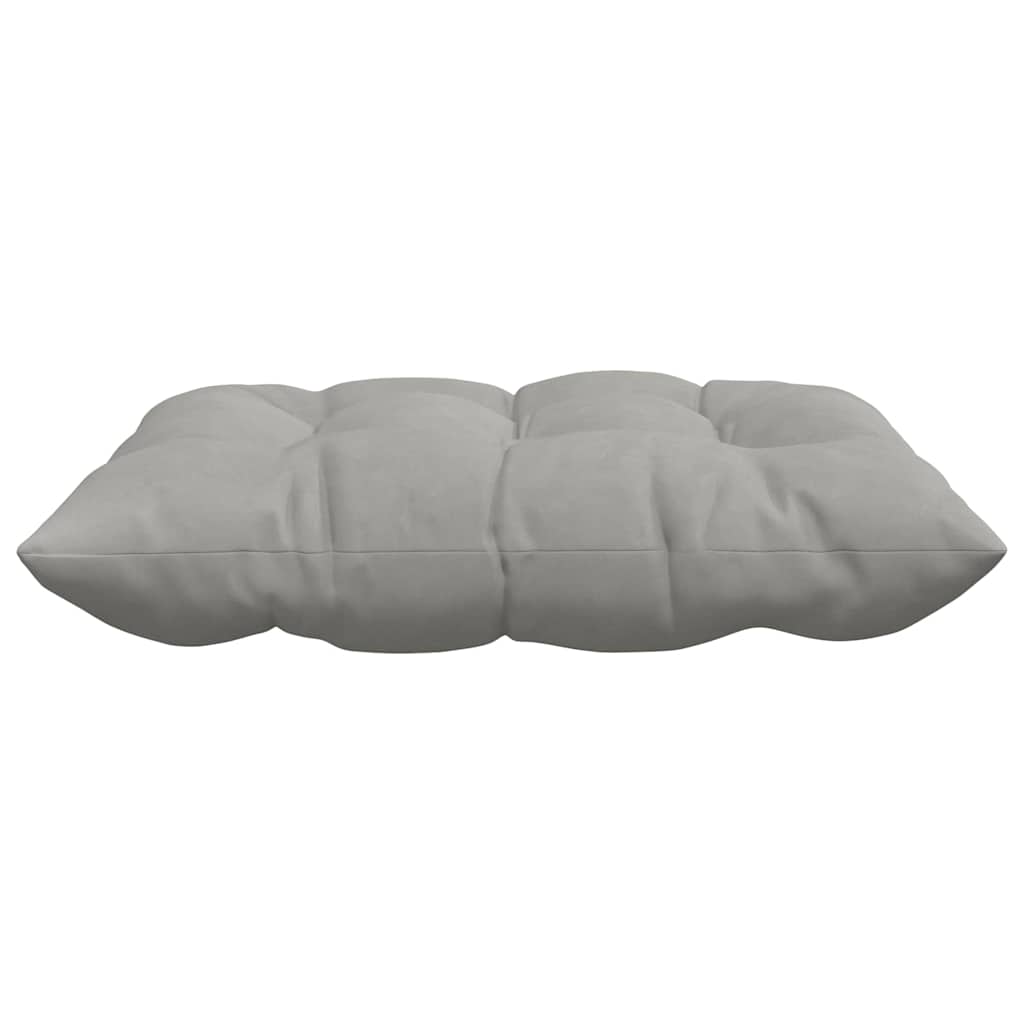 Seat Cushions 4 Pcs Light Grey 40 X 40 X 6 Cm Microfiber