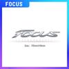 LLC3 1PCS Metal For Ford Focus Logo Glossy black Red Emblem Car Rear Trunk Sticker Decoration Badge Styling Accessories