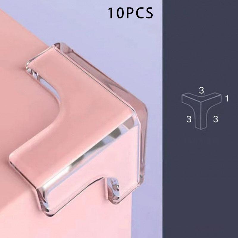 10 pièces Protecteur en Silicone de Sécurité Bébé Table Meubles Coin de Bureau Enfant Couvercle de Protection Bordures Enfants Doux Protections Anti-collision