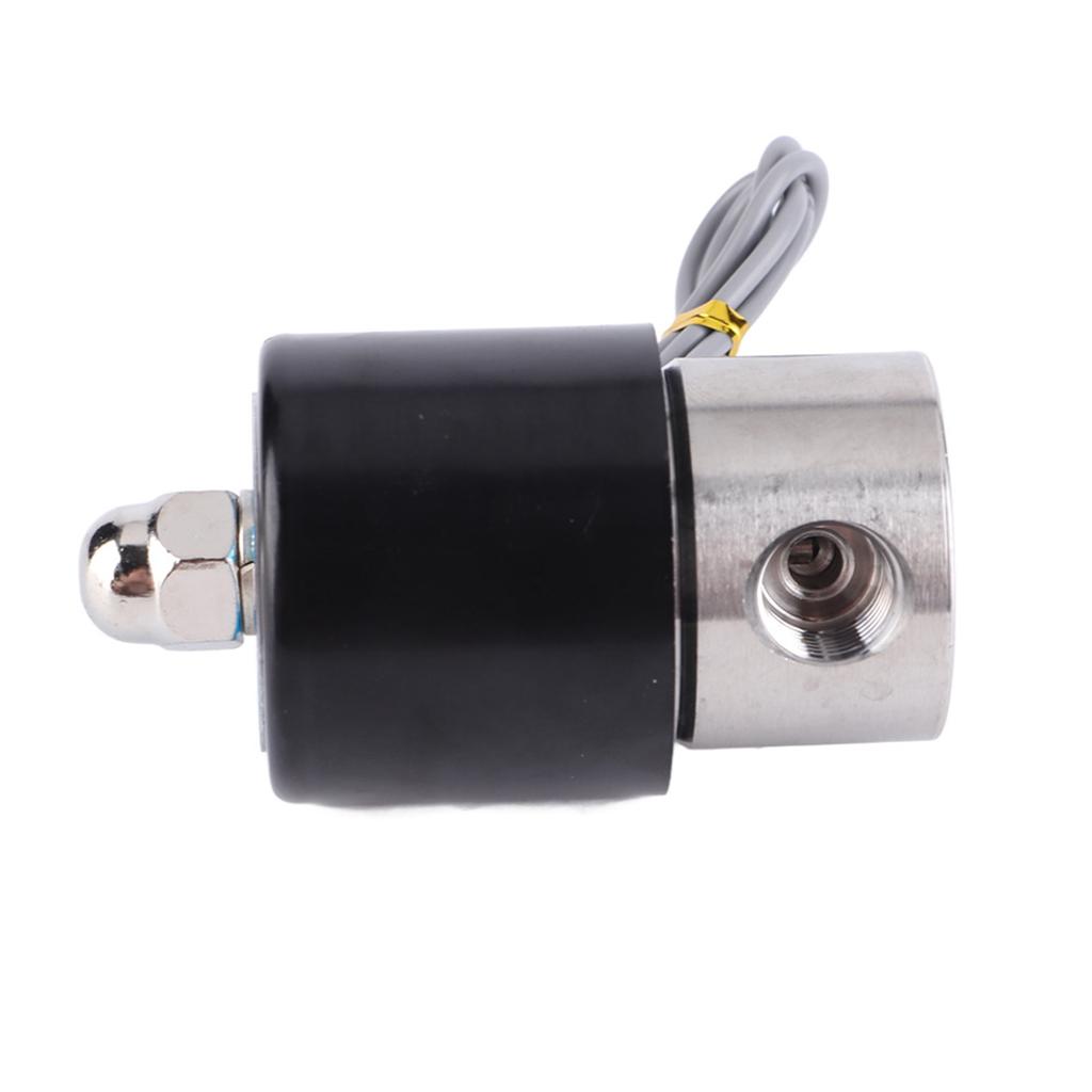 Zawór elektromagnetyczny elektryczny DC 12V G14" ze stali nierdzewnej 304, normalnie zamknięty