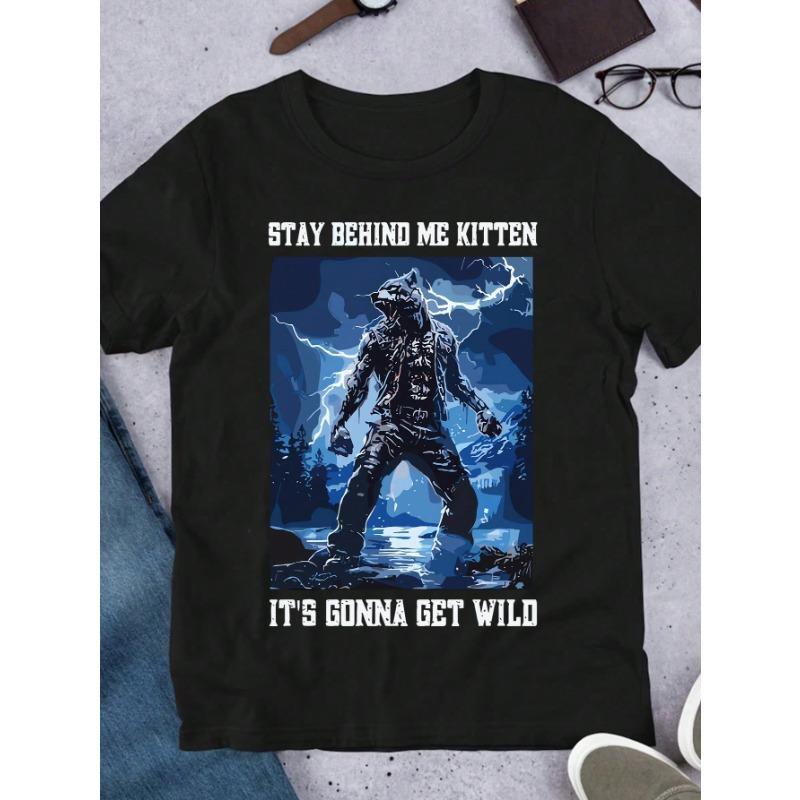 Comic Skeleton Meme Pattern T-shirt For Women Retro T-shirt Collar Extra Large Short-length Sleeve