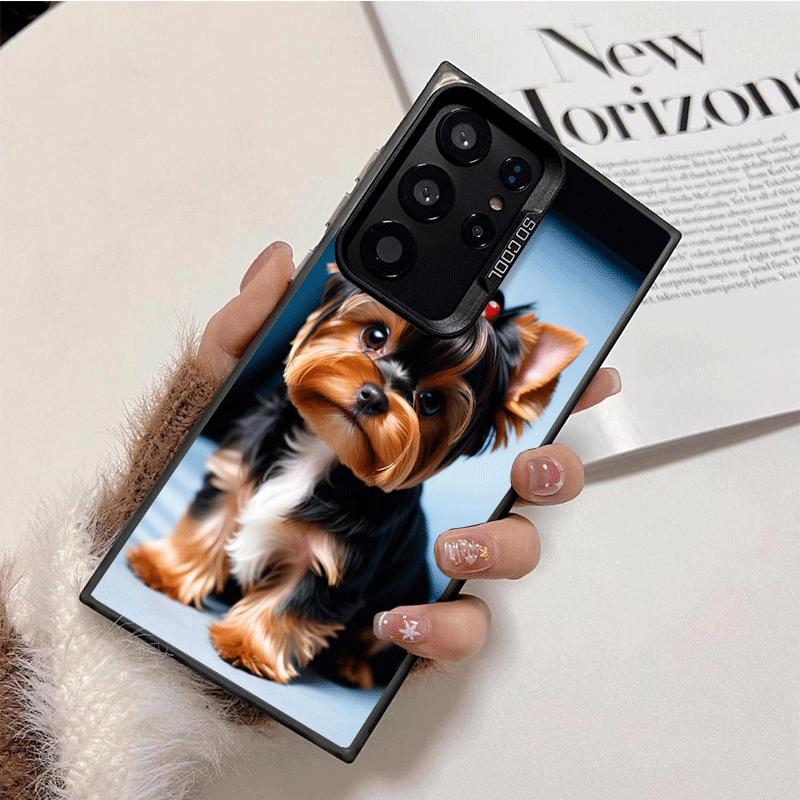 Yorkshire Terrier Dog Soft Phone Case for Samsung Galaxy S24 S25 FE S26 Edge S23 Ultra S22 Plus S21 + Shockproof Cover Back Shel