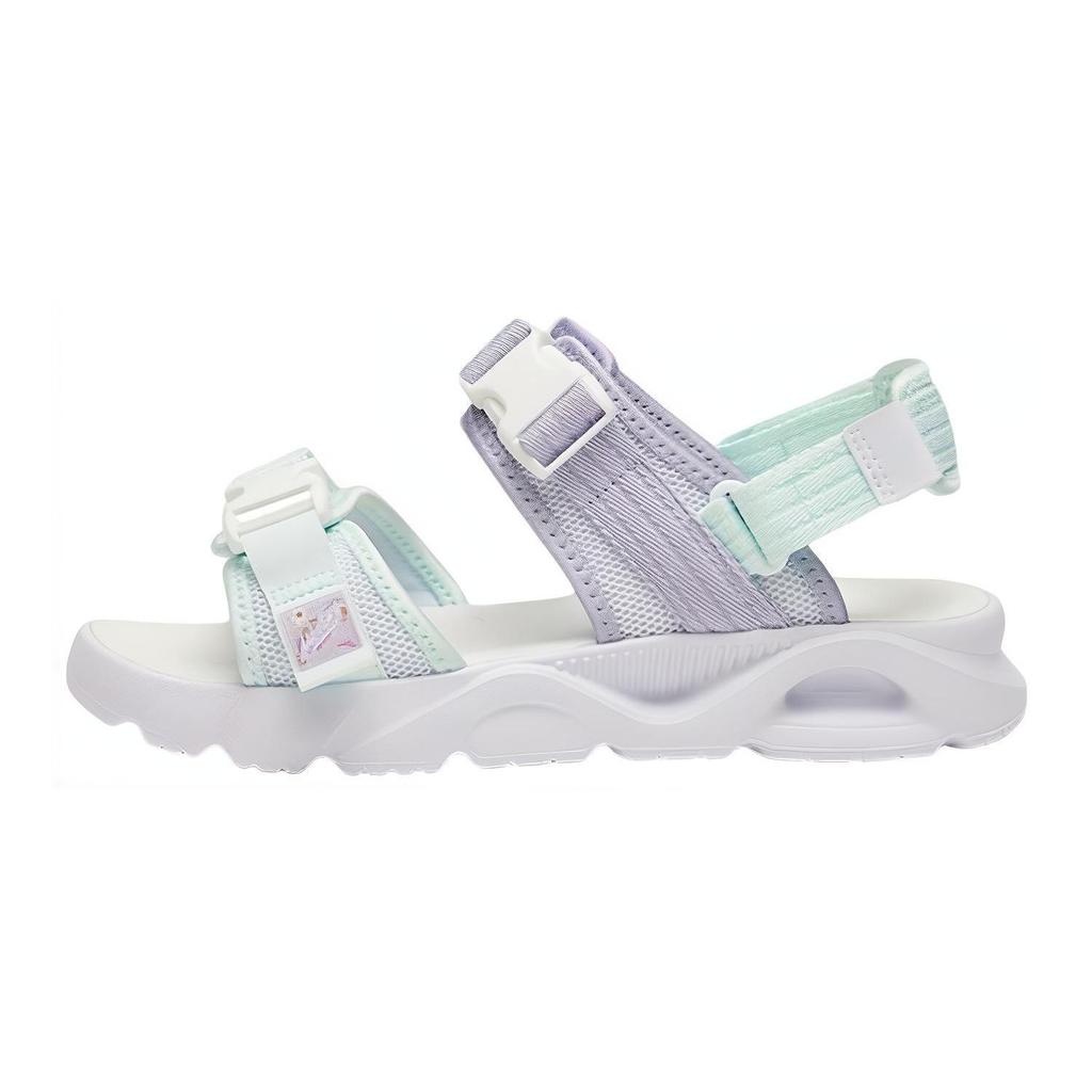 Anta Kids Mesh Comfortable Casual Non-Slip Wear-Resistant Sandals Kids Sandals White Purple 322336923-3