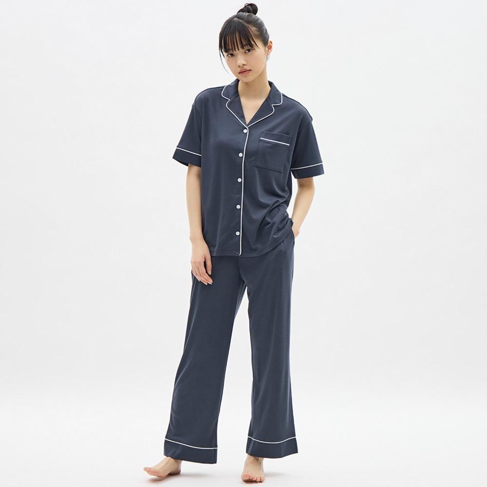 

GU by Uniqlo Мятные пижамы с короткими рукавами и длинными брюками Sabon