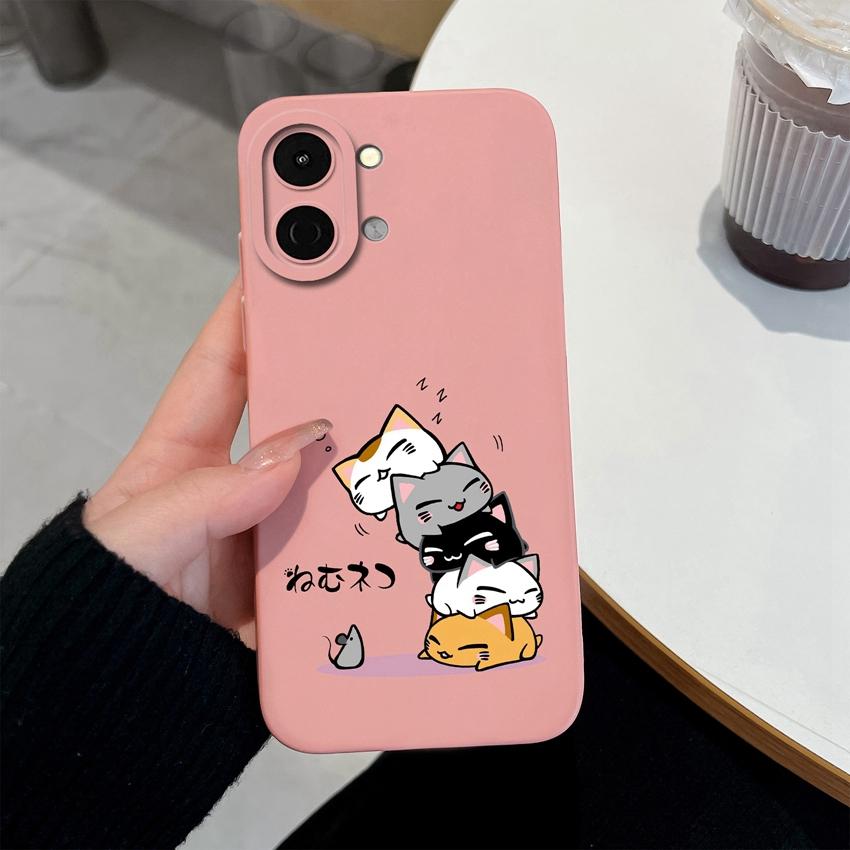 For Tecno Spark Go 3 2 1S Case Spark 30 40 40C Cover Pova 7 Pro Neo Ultra Phone Bags Cute Owl Cat Soft Liquid Silicone Anti Drop Shell For Tecno Cases