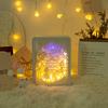 Papercut Light Box Soft Warm Light Romantic USB Battery Powered 3D Paper Carving Lamp for Bedroom Office Party Type 1