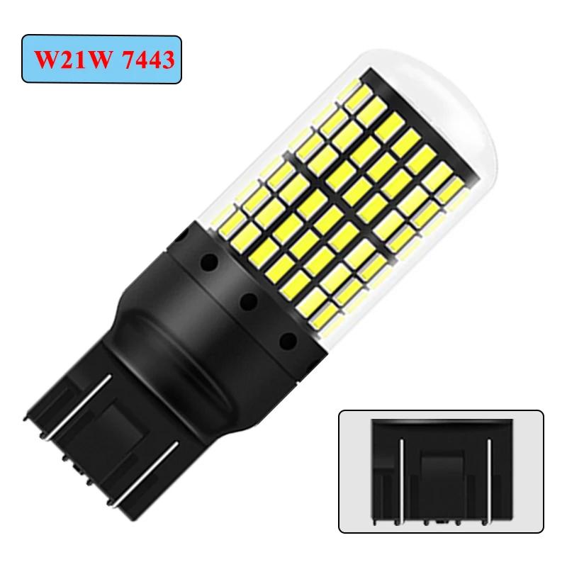 2PCS 1156 BA15S LED CANBUS 3014 144 SMD 1157 BAY15D P21/5W 7440 T20 7443 Turn Signal Light Reversing Lights Brake Lamp 12V WhiteTurn Signal 2
