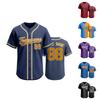Anpassbares Baseballtrikot Herren Damen Knopfleiste Sporthemd Teamname Nummer Aufgedruckt Sportbekleidung Leichtes Atmungsaktives Gewebe