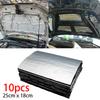 5mm 10 Sheets Sound Deadener Heat Insulation Mat Car Van Sound Proofing Deadening Insulation Car Hood Insulation Silent Heat Shields 2