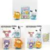 Sanrio Kuromi And My Melody Rainy Day Pvc Desk Figurines Set For Collection And Gift