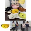 Stylish Corduroy Children's Chest Bag For Boys And Girls With Trendy Letter Design