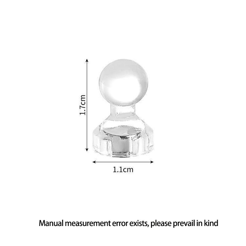 Transparent Magnetic Pins Magnetic Whiteboard Decorative Pins Suitable for refrigerators, storage cabinets, and offices